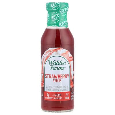 Walden Farms, Sirop de fraise, 12 fl oz (355 ml)