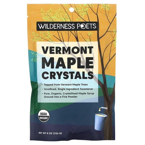 Wilderness Poets, Cristaux d'érable du Vermont biologiques, 226 g