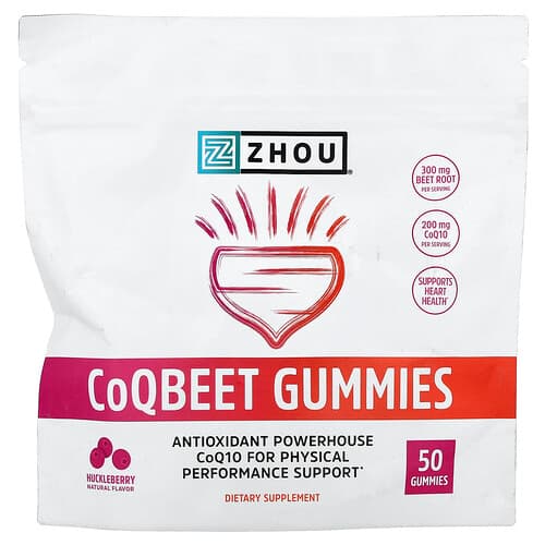 Zhou Nutrition, CoQBeet, Gommes, Baies, 50 gommes