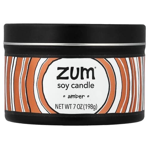 ZUM, Bougie de soja, Ambre, 198 g