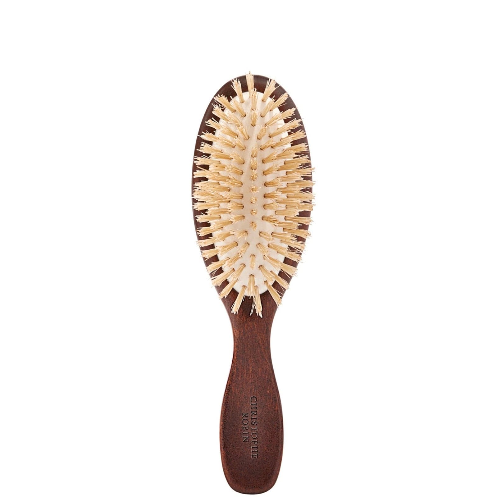 Christophe Robin Travel Hairbrush with Natural Boar-Bristle and Wood