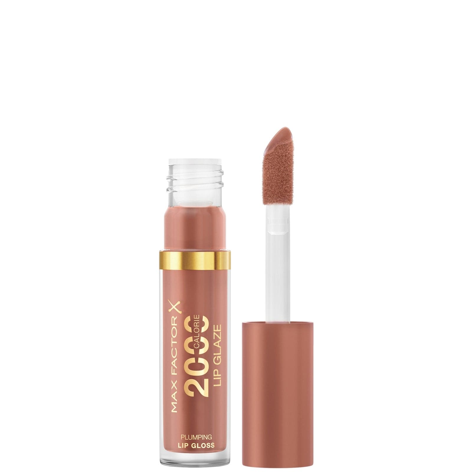 Max Factor 2000 Calorie Lip Glaze Gloss Teinté Ultra Brillant 4,4 ml (Différentes teintes disponibles) - 150 Caramel Swish