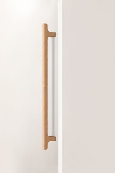 Poignée de meuble allongée en bois de chêne non verni Big 416 de Hinoki Wood