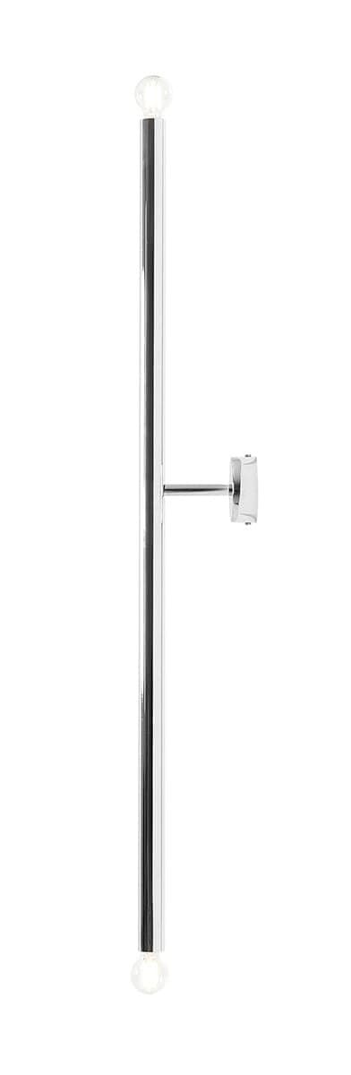 Applique Tubo 2 L Métal Argent Chrome