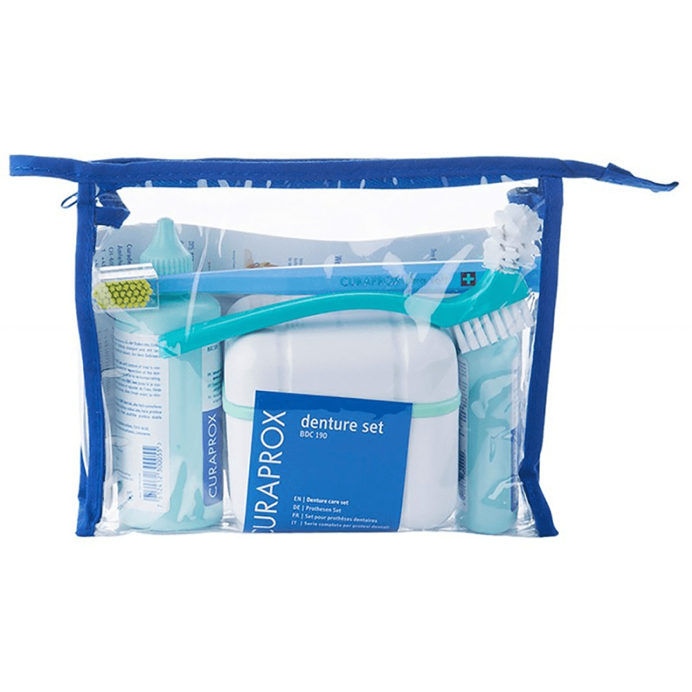 Set de nettoyage CURAPROX BDC pour orthèses anti-ronflement, orthèses d'avancée mandibulaire, OAM, prothèses dentaires, embouts anti-ronflement