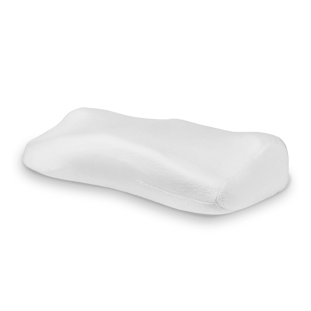 Oreiller anti-ronflement PosiForm, haut de gamme, maintient délicatement la tête sur le côté, mousse à mémoire de forme, velours de bambou