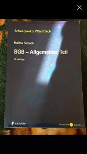 BGB-Allgemeiner Teil - Haimo Schack