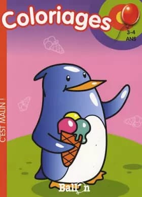 Coloriages (pingouin) 3-4 ans - Le Ballon