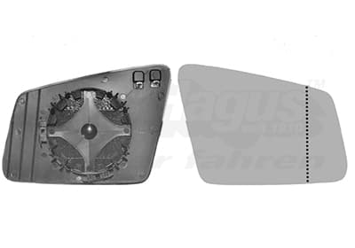 VAN WEZEL Verre de rétroviseur, rétroviseur extérieur 3044838 droite pour MERCEDES-BENZ