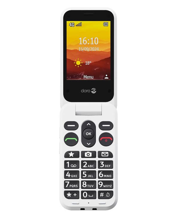 Doro Leva L30 7,11 cm (2.8") 142,7 g Rouge, Blanc Téléphone numérique