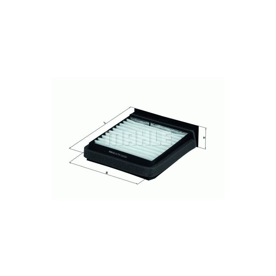 Filtre, air de l'habitacle LA 376 Mahle