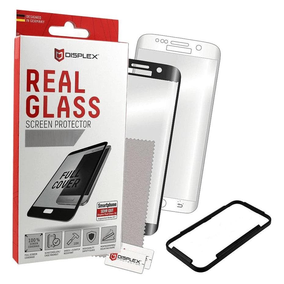 Displex Real Glass 3D (1 pcs, Apple iPhone 6), Téléphone portable : film de protection, Noir