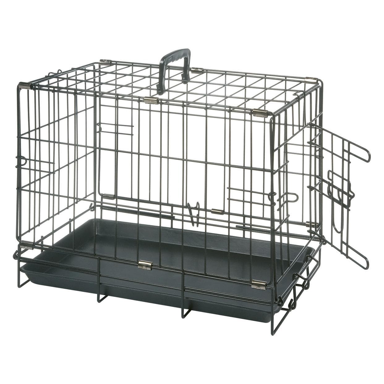 Karlie Cage métallique noire (Chien, Verrouillable), Transport d'animaux