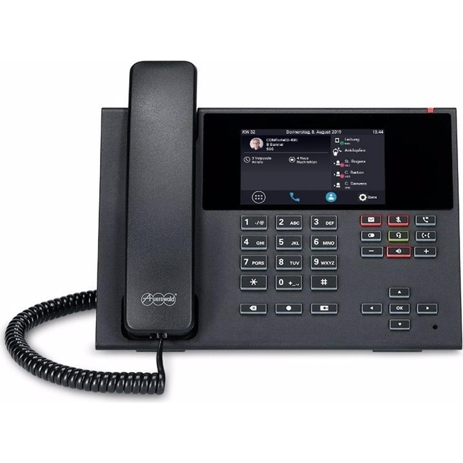Auerswald COMFORTEL D-400, Téléphone, Noir