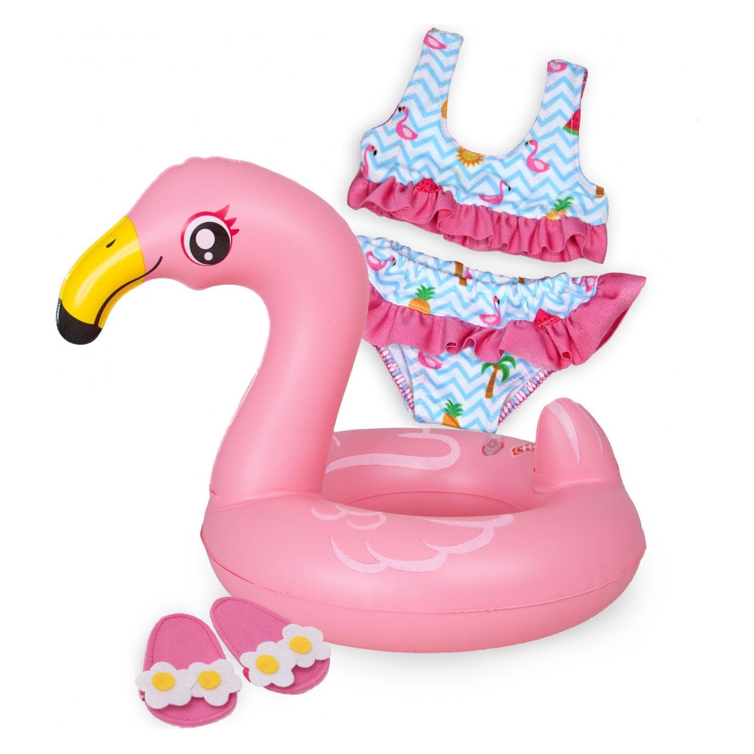 Heless Ensemble de natation pour poupée Flamingo