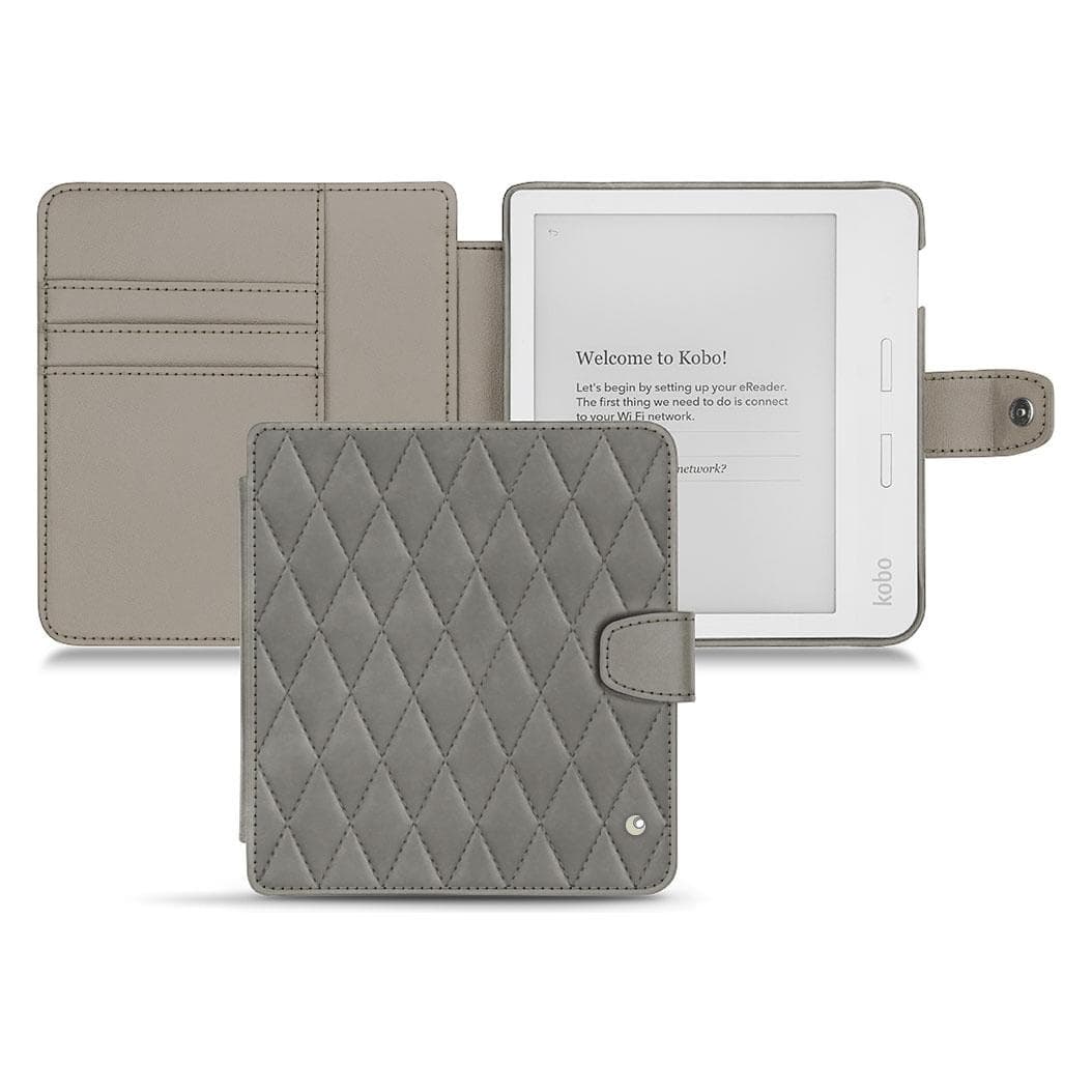 Noreve Housse cuir portefeuille, étui pour liseuse, Gris