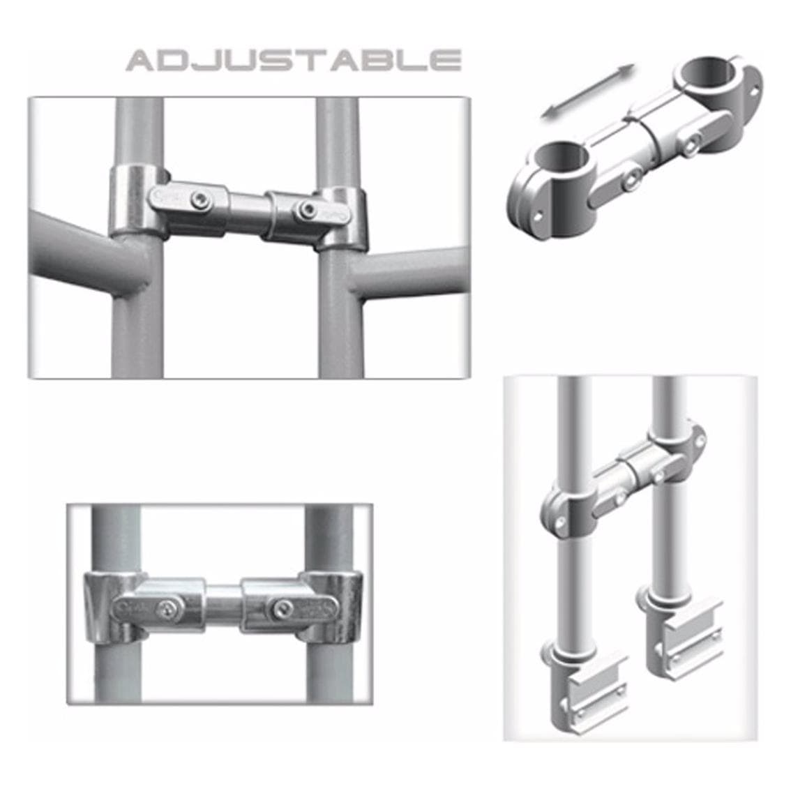 Guil TMQ-02/440 Rampe de scène 188cm version aluminium sw, Technique d'éclairage : montage, Argent
