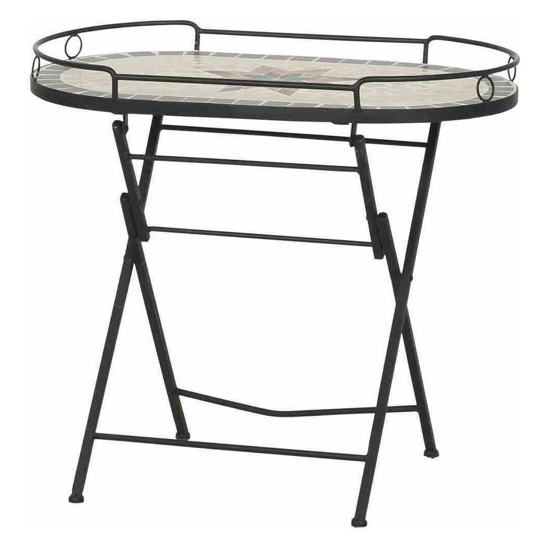 Siena Home, Table de jardin + table de balcon, Table de service (68 x 41 x 60 cm)