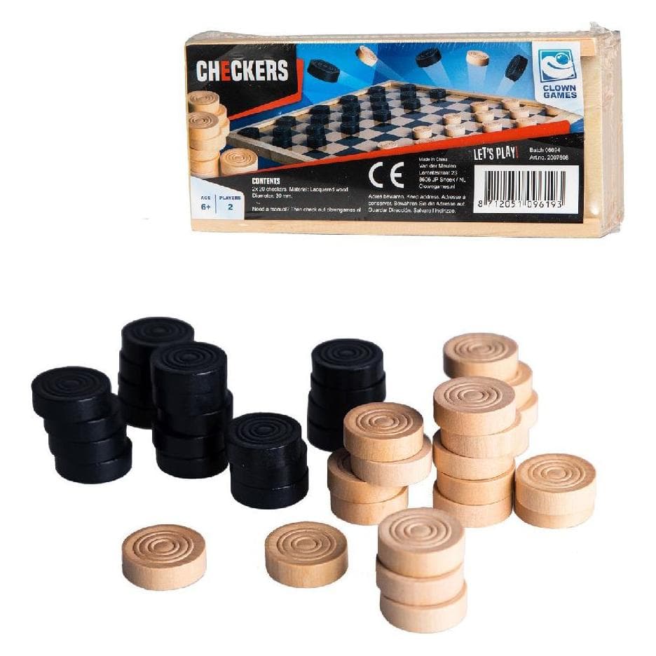 Clown games Pièces de checkers (Anglais)
