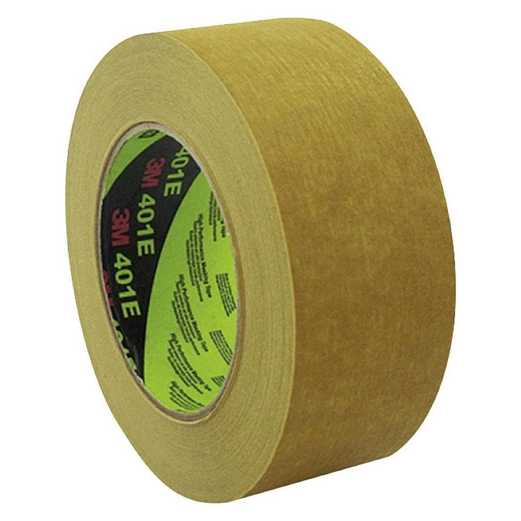 3M, Ruban adhésif, Ruban adhésif en crêpe 401E, 18 mm x 50 m (18 mm)