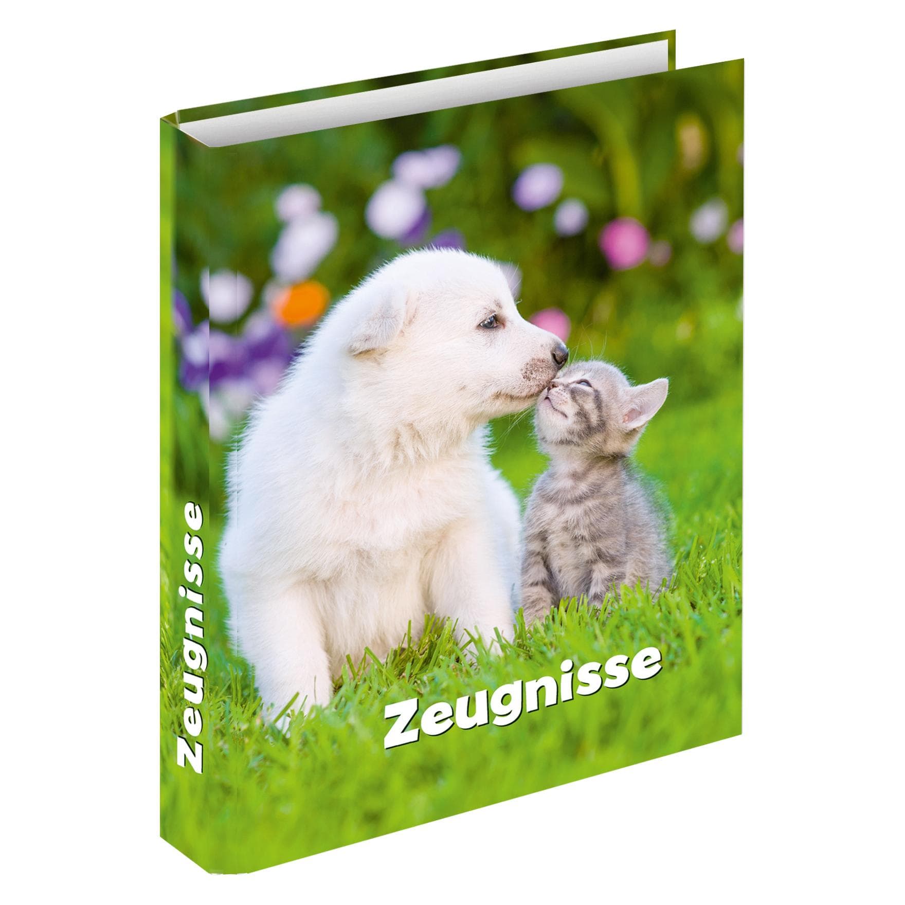 Rnk, Classeur, Cahier de correspondance "Chien & Chat", 4 anneaux, DIN A4, 250 x 315 mm (A4, 1 pcs)