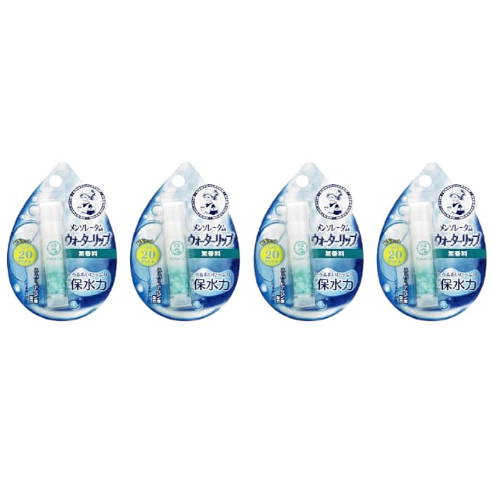 Rohto Mentholatum - Water Lip Balm SPF 20 PA++ - 1pc - Unscented (4ea) Set