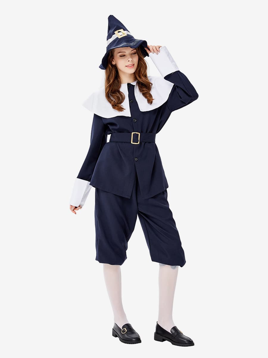 Costumes Marchandises de vacances Costumes de vacances Halloween Fibre de polyester bleu marine foncé