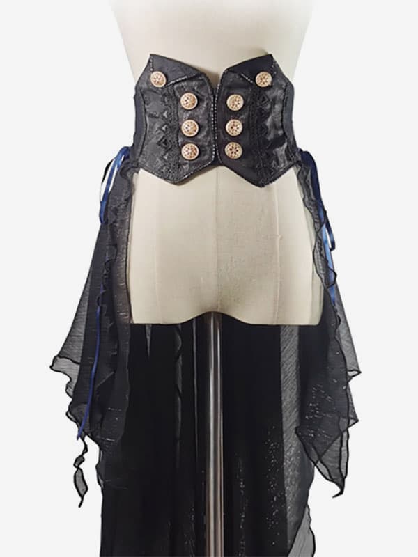 Accessoires Lolita Gothique Dentelle Noire Jacquard Divers