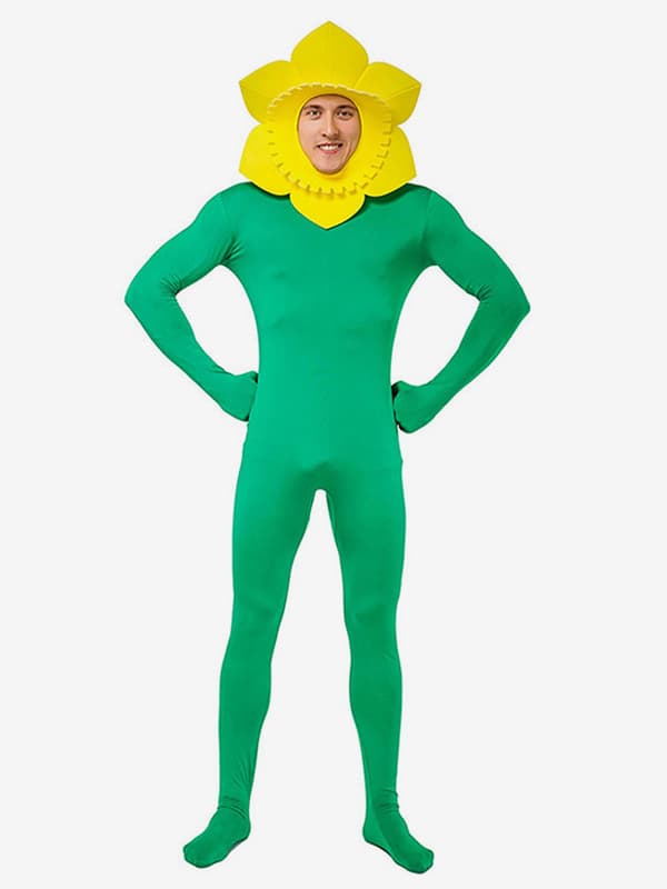 Combinaison tournesol pour adulte déguisement amusant pour Halloween et carnaval
