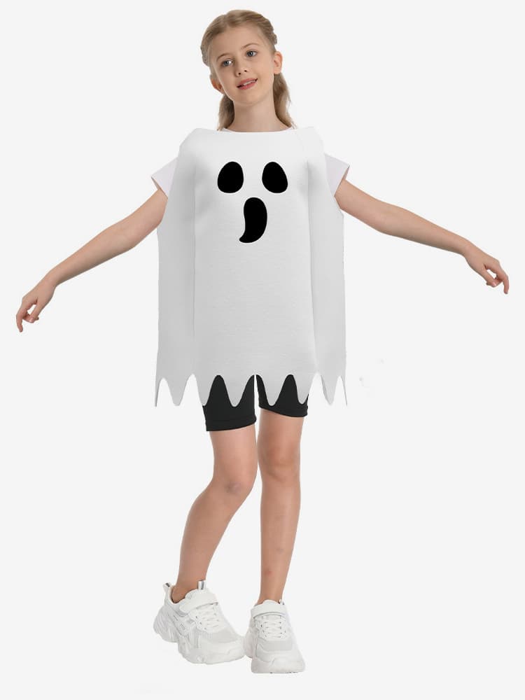 Costume de fantôme d'Halloween combinaison fantôme avec imprimé holographique 3D tenue de cosplay pour scène
