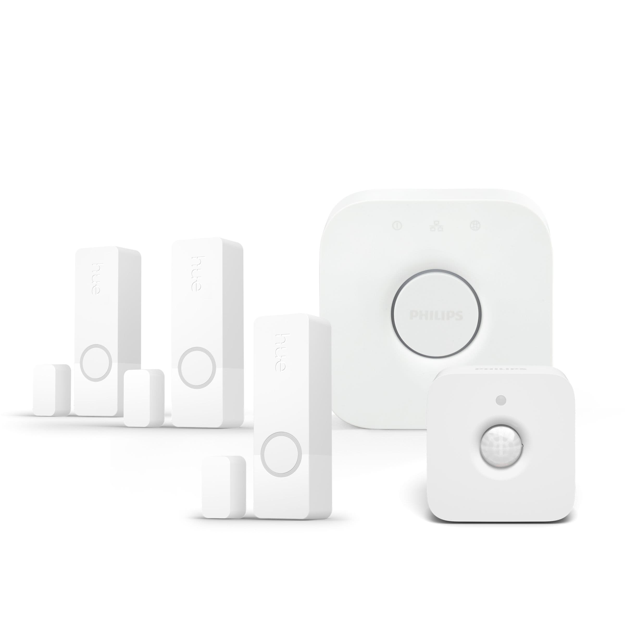 ¨pack De 3 Capteurs De Contact Hue Secure + 1x Détecteur De Mouvement + Bridge