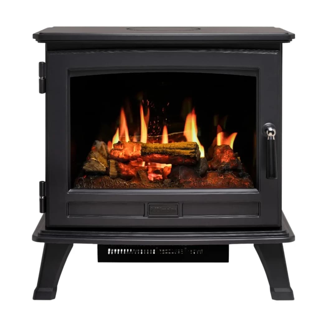 Poêle électrique autoportant Dimplex Belgravia – Effet de flamme Opti-V, Chauffage 2kW