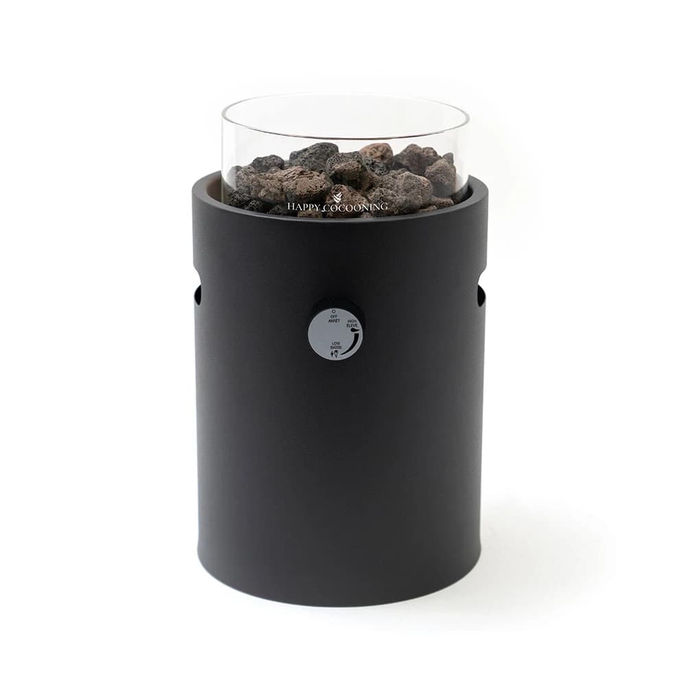 Lumi Nordic Black - Cheminée à gaz de table