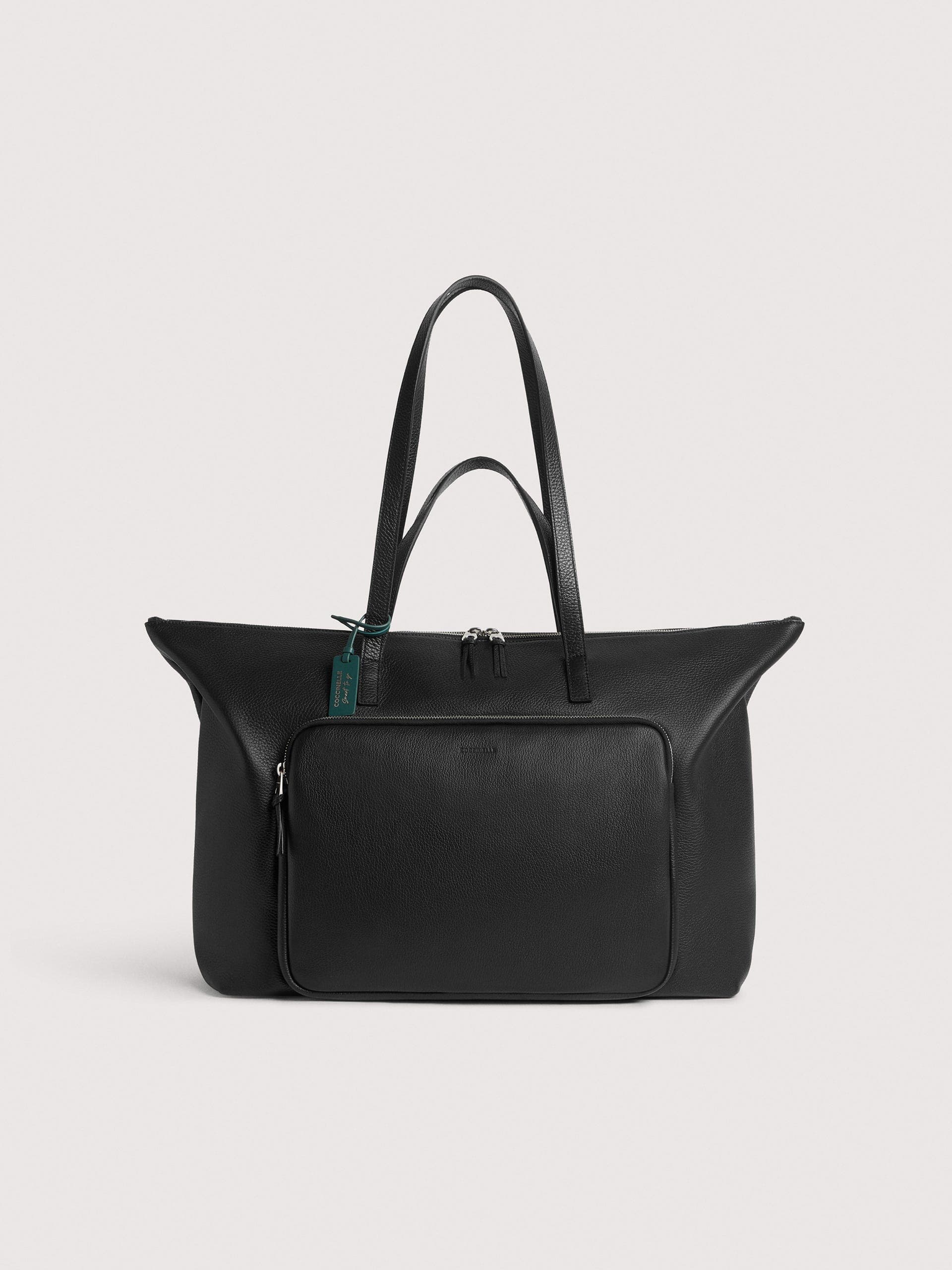 Coccinelle Borsa shopping in Pelle con grana Smart to go Baki large