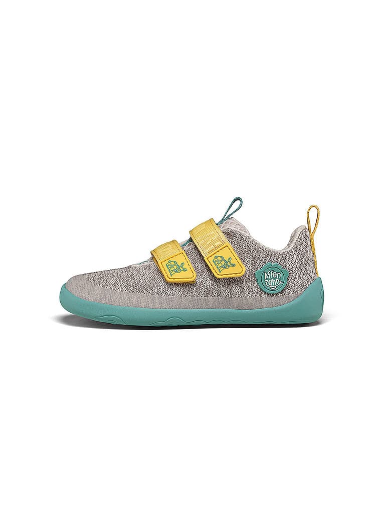 AFFENZAHN Chaussures pieds nus pour enfants KNIT HAPPY Rhinocéros gris clair | 29