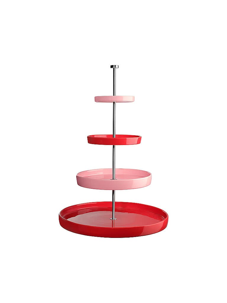 ASA SELECTION Étagère 4 niveaux JOY 14x28x20cm Strawberry Smoothie rose