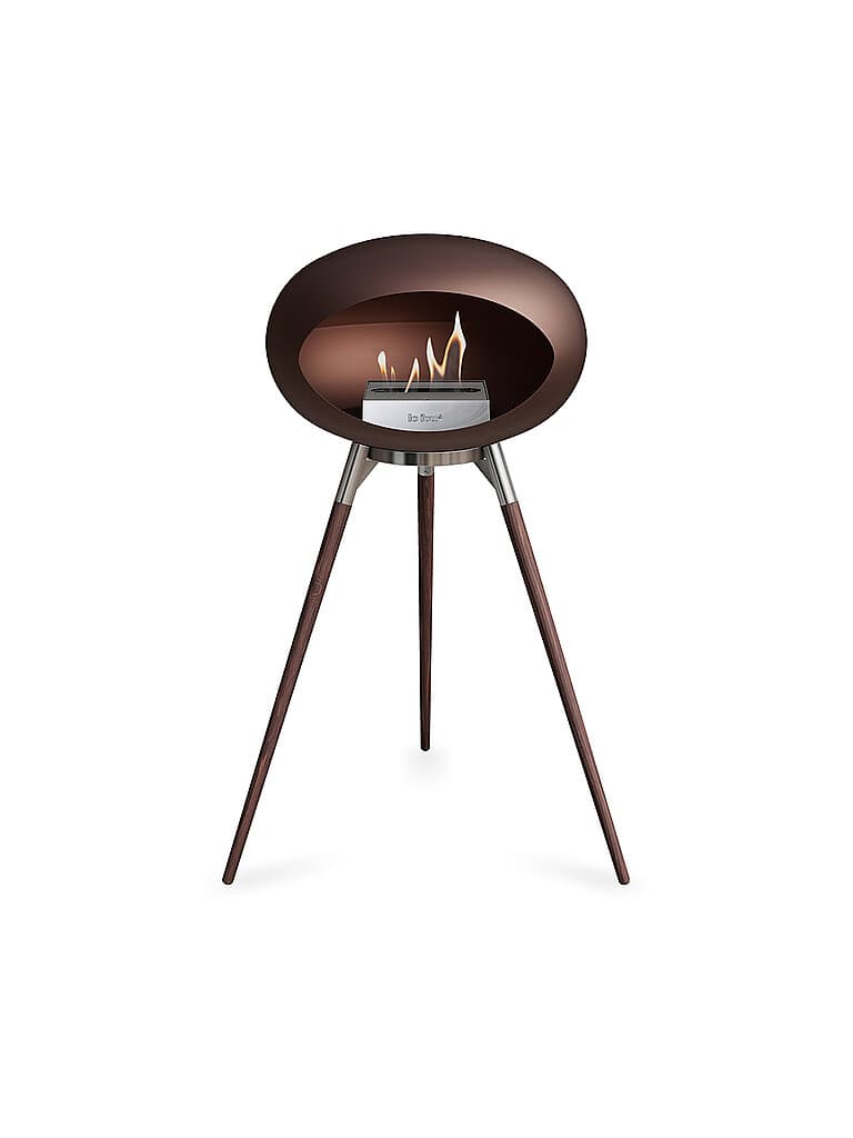 LE FEU Cheminée 79cm GROUND HIGH Marron foncé marron