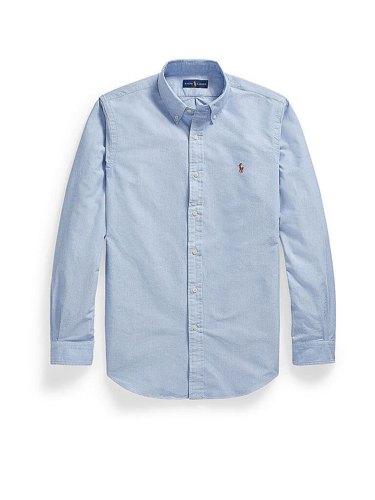 POLO RALPH LAUREN Chemise Coupe Customisée bleu clair | L