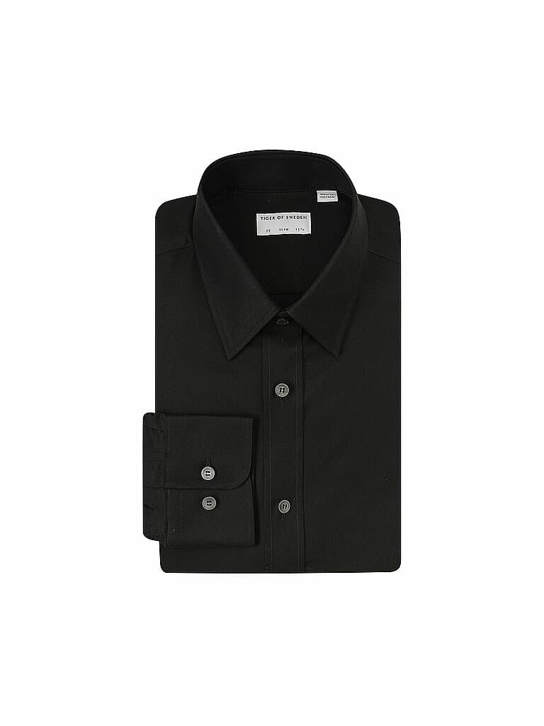 TIGER OF SWEDEN Hemd Slim Fit ADLEY C noir | 43