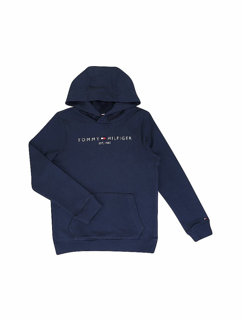 TOMMY HILFIGER Sweat à capuche garçon - Hoodie bleu marine | 140