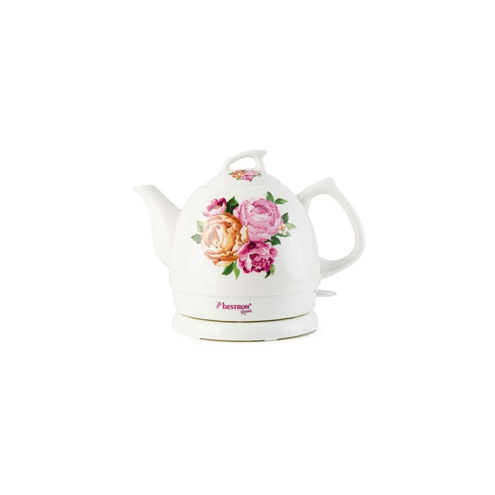 Théière céramique électrique "Pivoines"