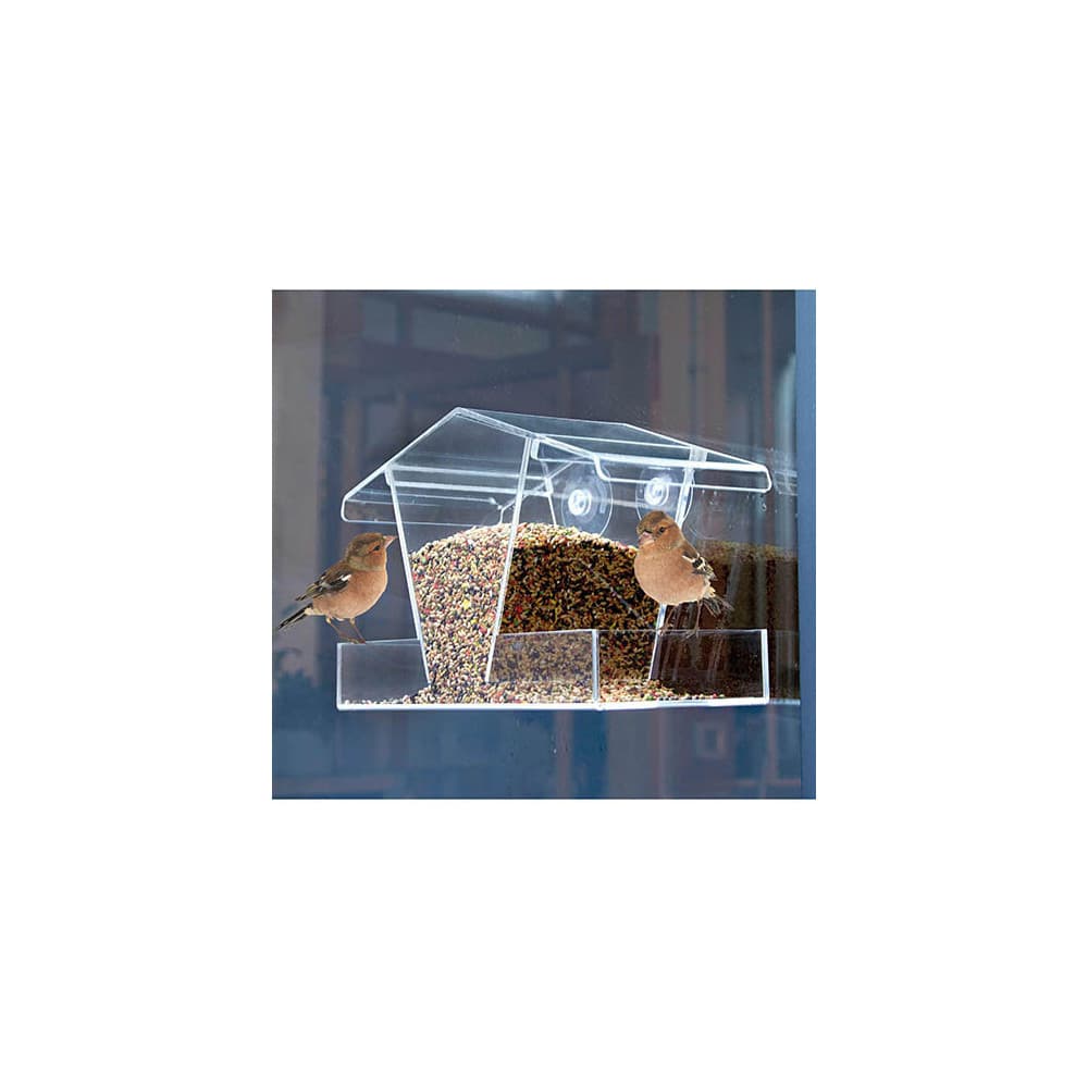 Mangeoire à oiseaux transparente