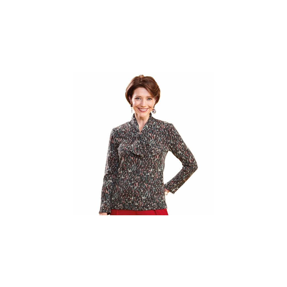 Tunique maille col cravate