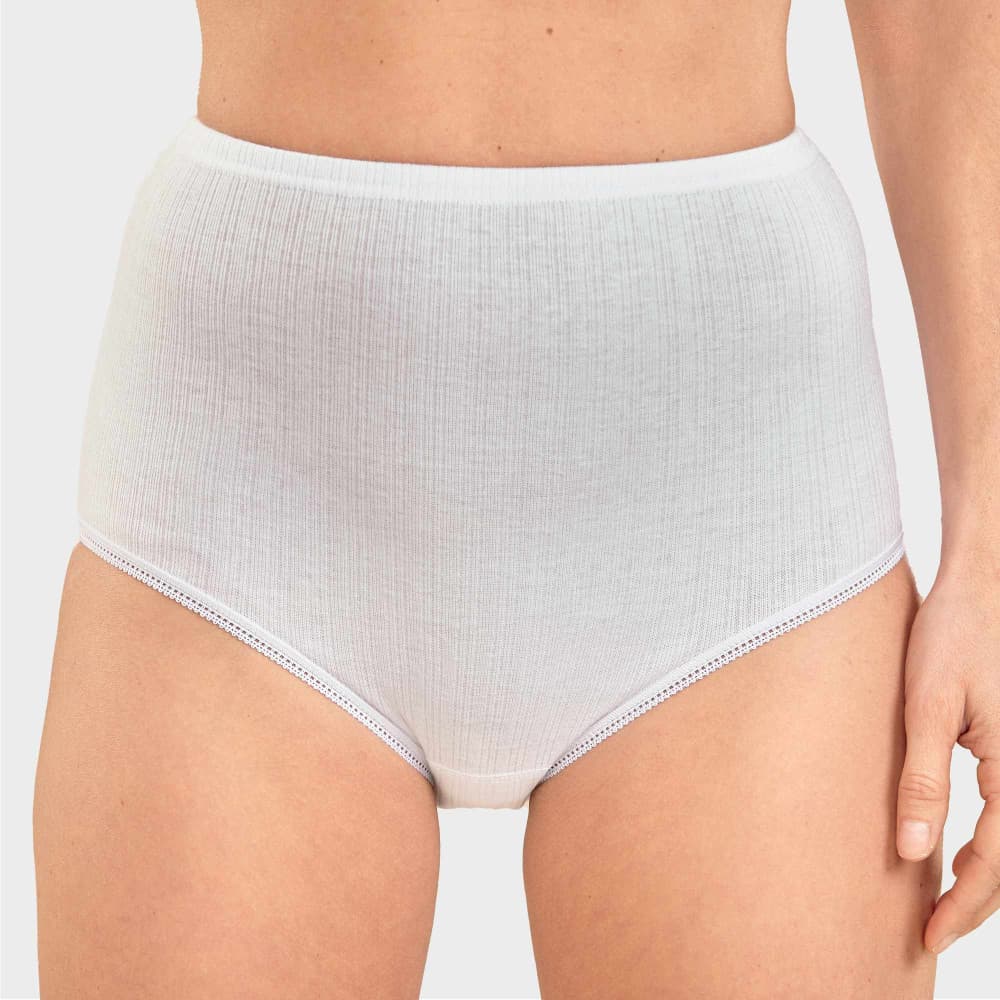 Culottes coton taille haute - les 3