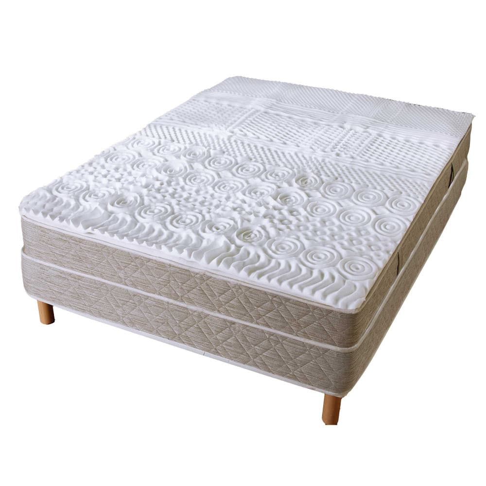 Surmatelas confort 10 zones - 2 places