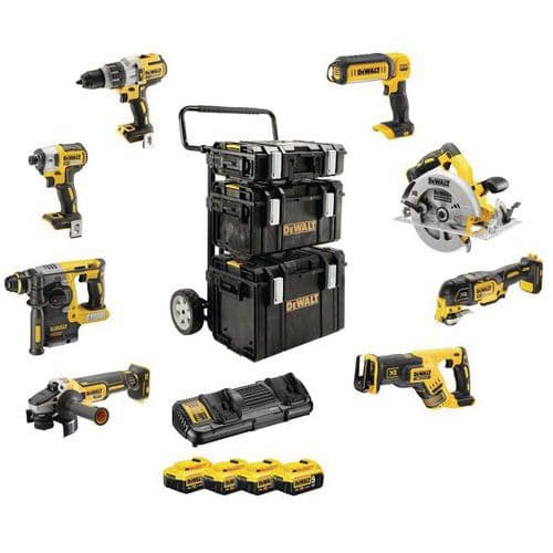Kit 8 Outils 18v - 5ah Li-ion / Gamme Xr - Dewalt