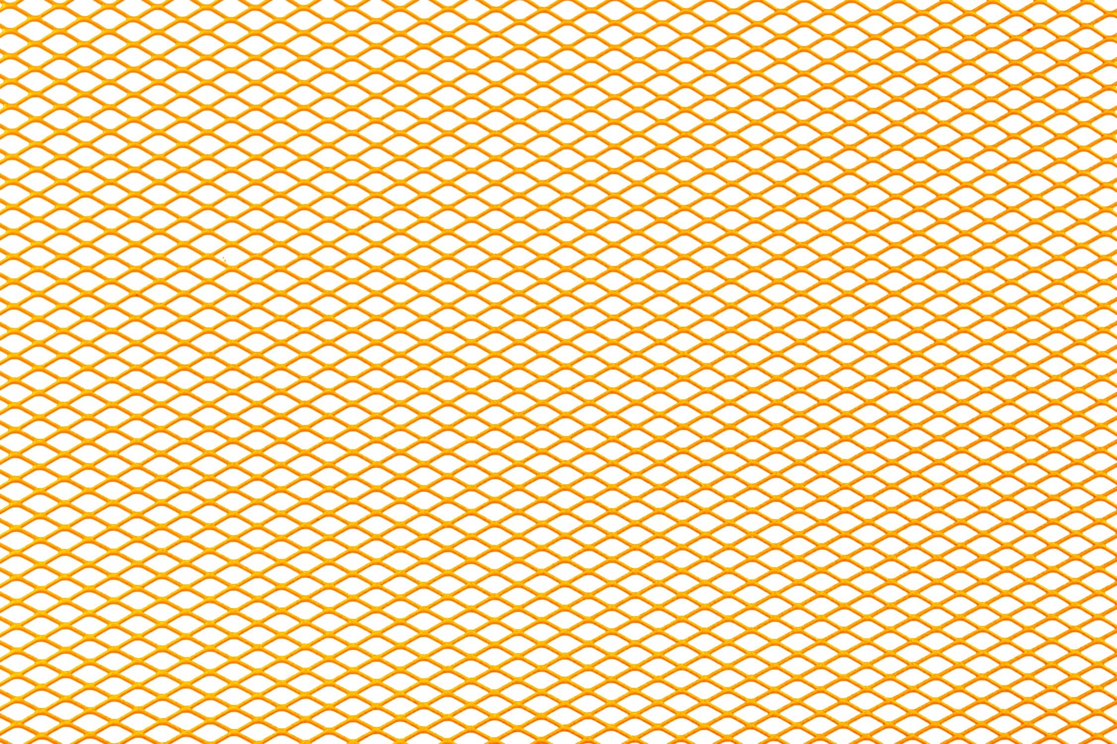 Grille déco STR8 petit maillon 30x30cm Orange Fluo