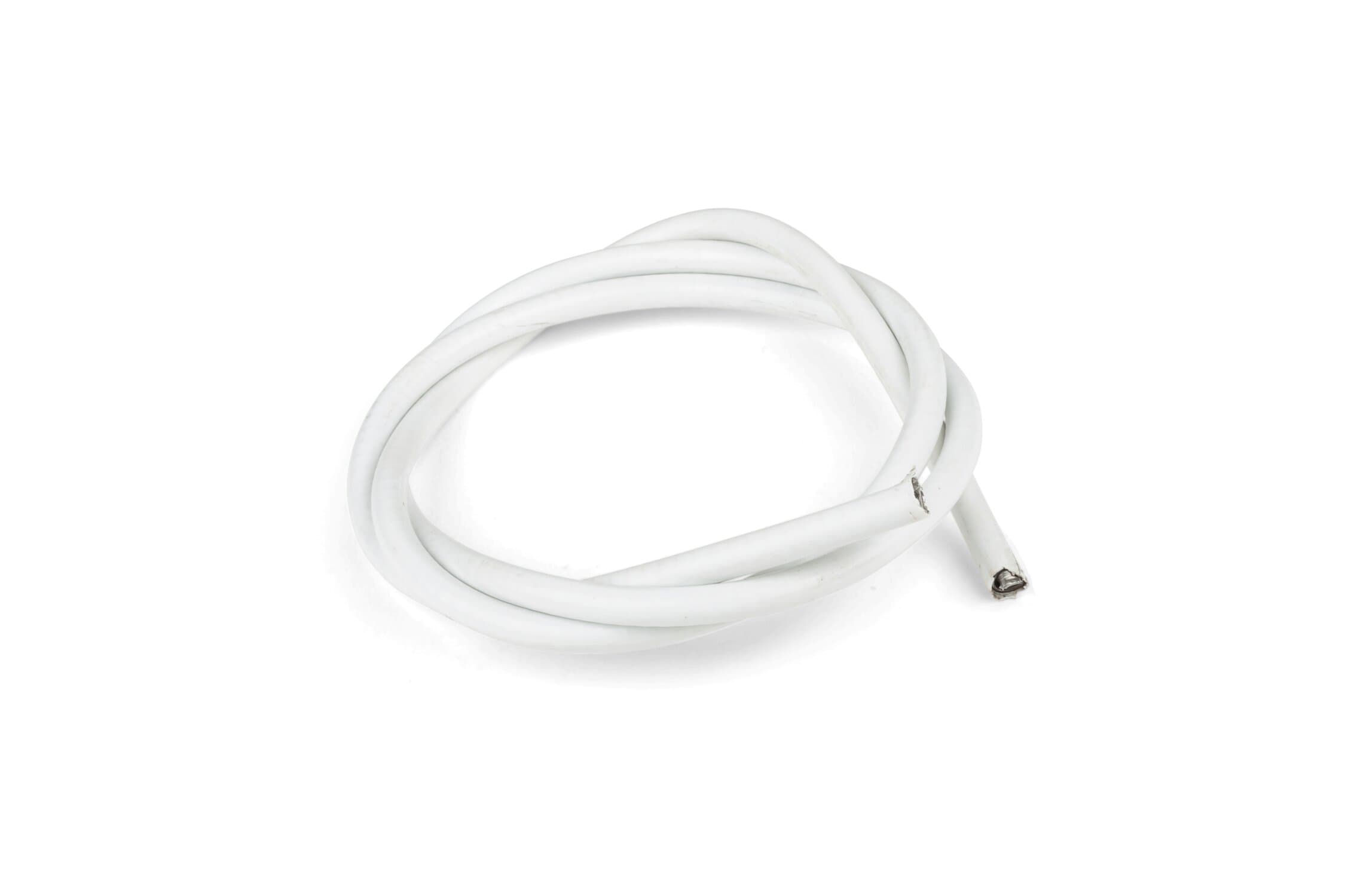 Gaine câble de gaz D.5mm Blanc - 1 mètre