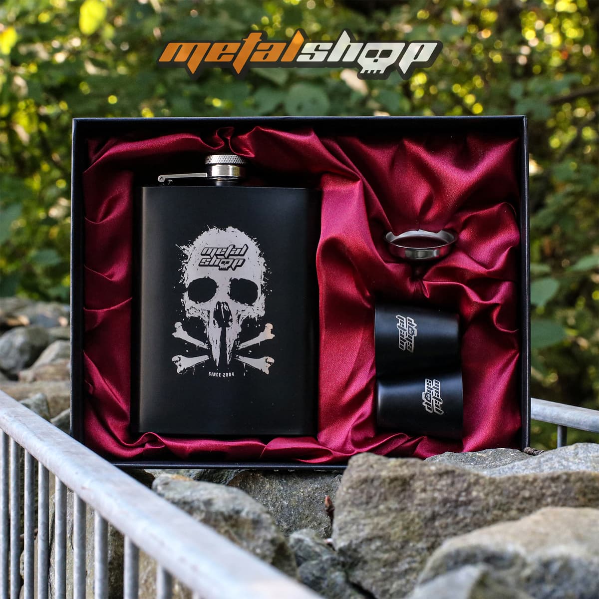 Flasque (coffret cadeau) METALSHOP