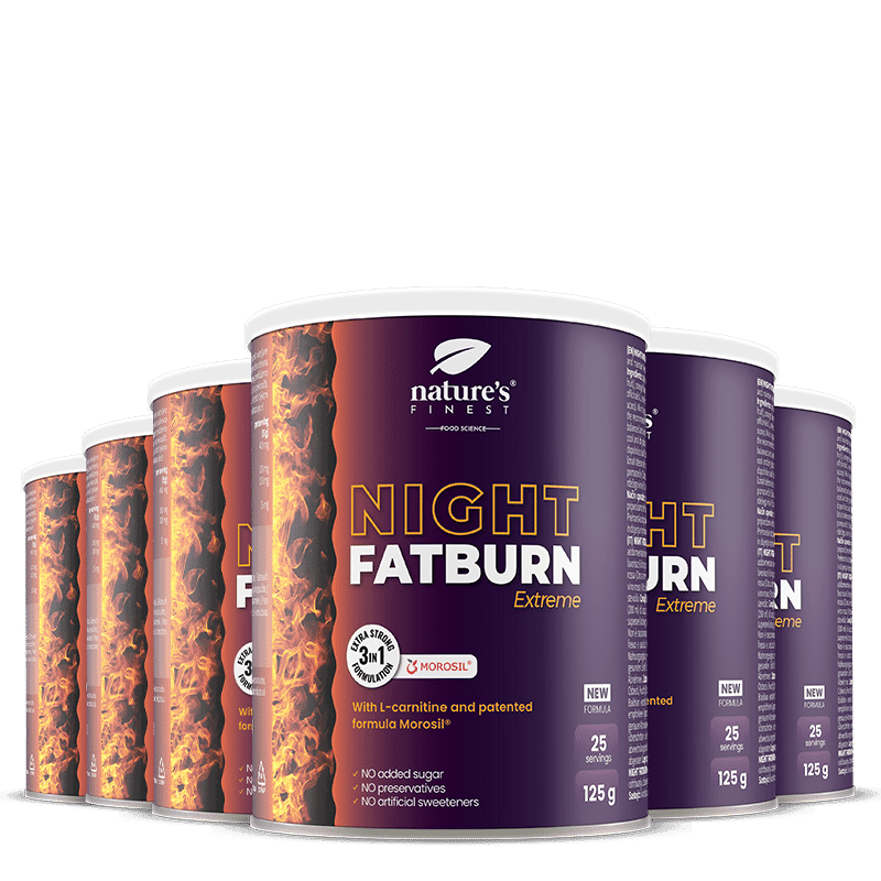 100% Morosil | 6x Night FatBurn Extreme par Nature's Finest | Meilleurs Produits Amincissants Nocturnes au Royaume-Uni | Biologique